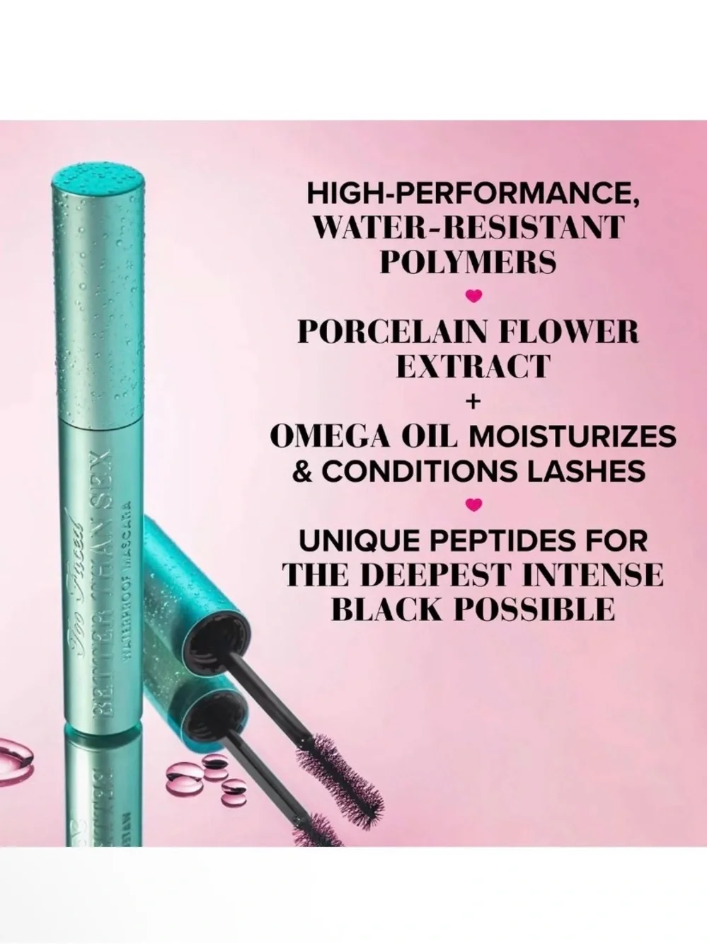 Too Faced Better Than Sex Waterproof Mascara — Black